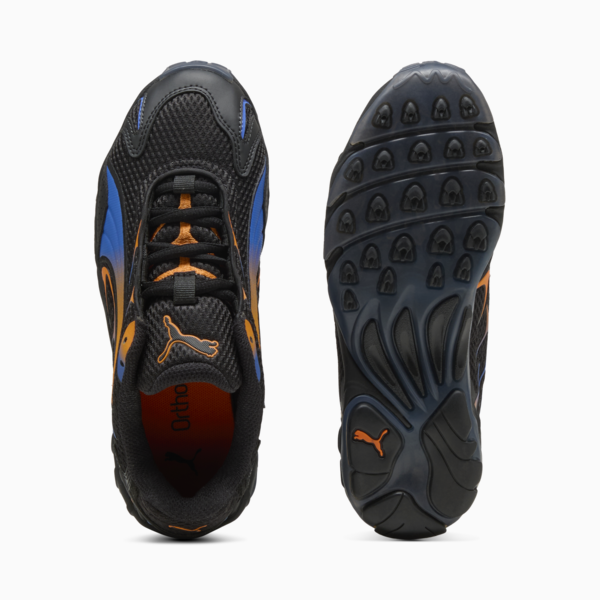 Inhale Sneakers Youth, PUMA Black-Orange Glo, large-ZAF
