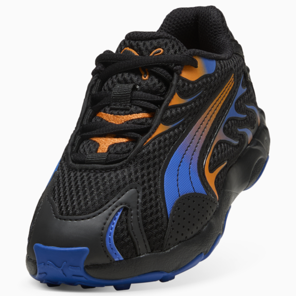 Inhale Sneakers Kids, PUMA Black-Orange Glo, large-ZAF