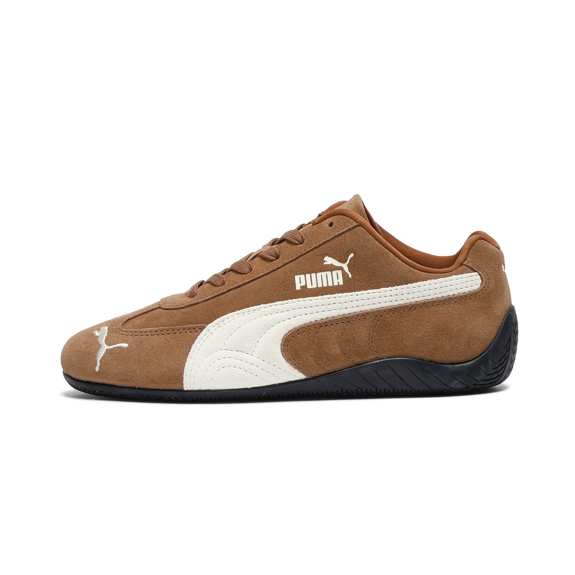 PUMA Big Kids Speedcat OG Casual Shoes in Haute Coffee/Frosted Ivory Size: 5.5