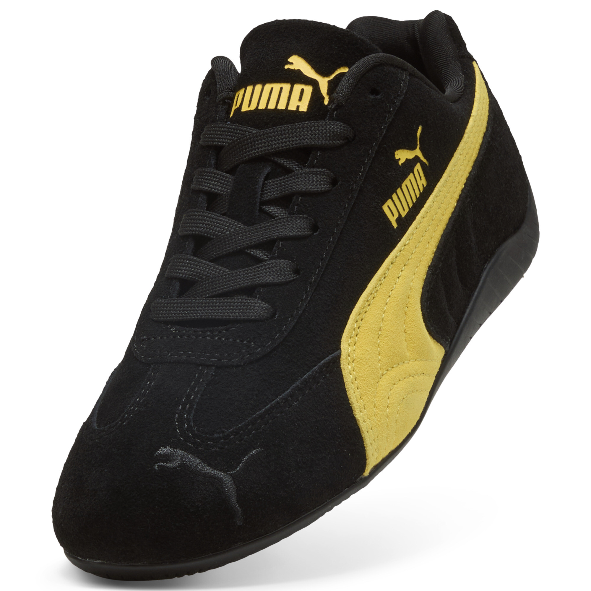 PUMA Speedcat sneakers, Zwart/Geel, Maat 37,5 thumbnail 2