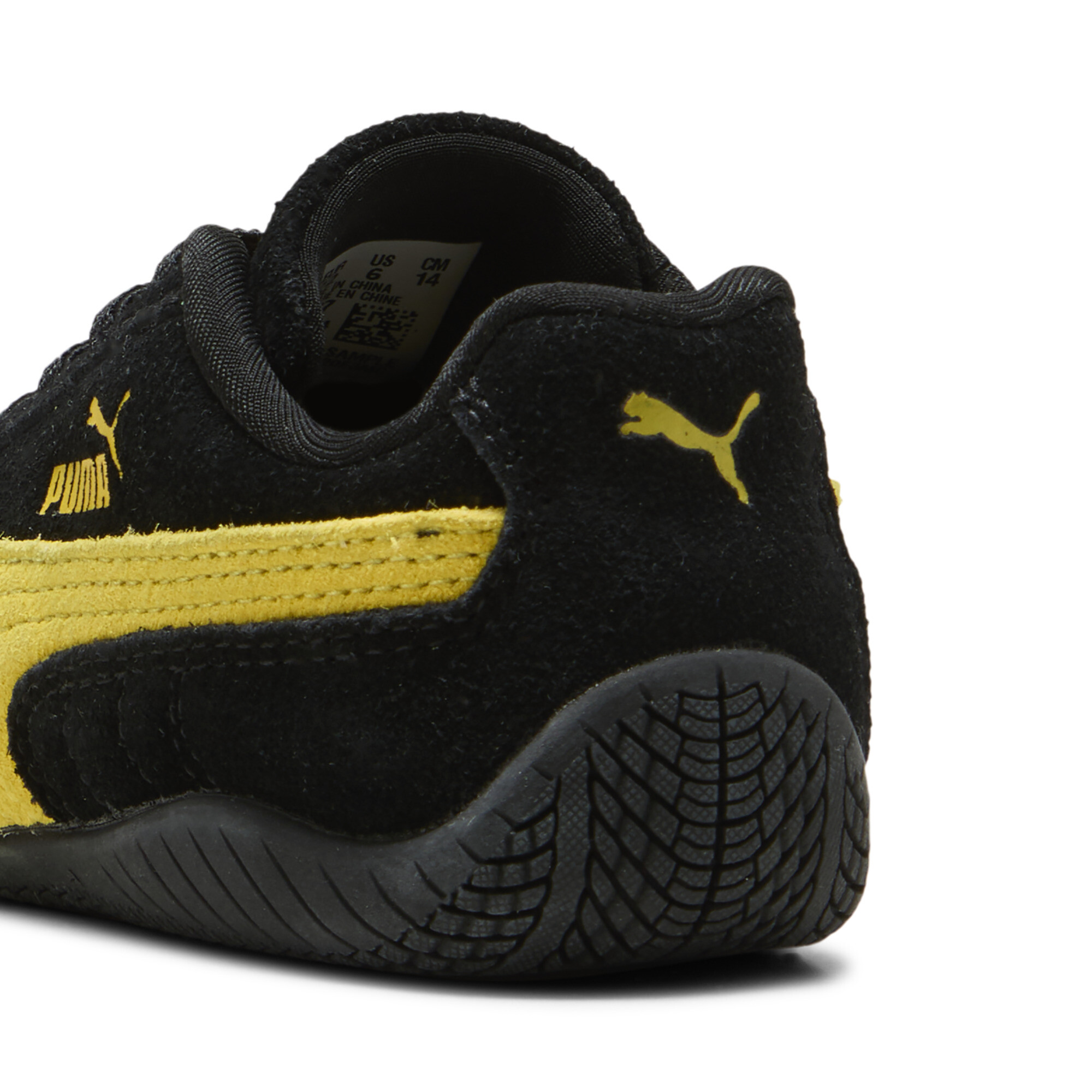 PUMA Speedcat sneakers, Zwart/Geel, Maat 24 thumbnail 5