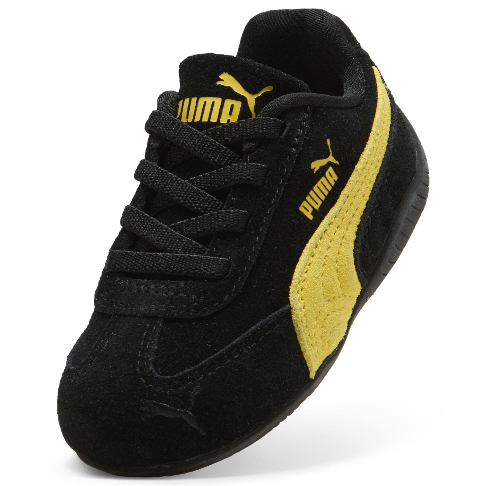PUMA Speedcat sneakers, Zwart/Geel, Maat 24 thumbnail 2