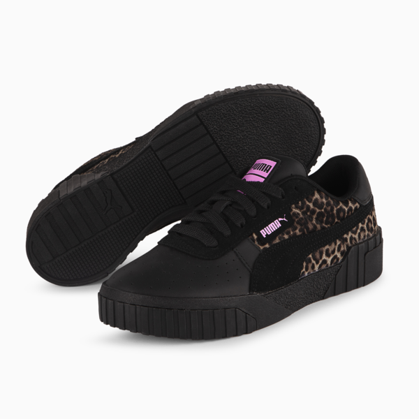 Zapatillas Cali Animal Print OG para mujer, PUMA Black-Mauve Pop, large-ARG