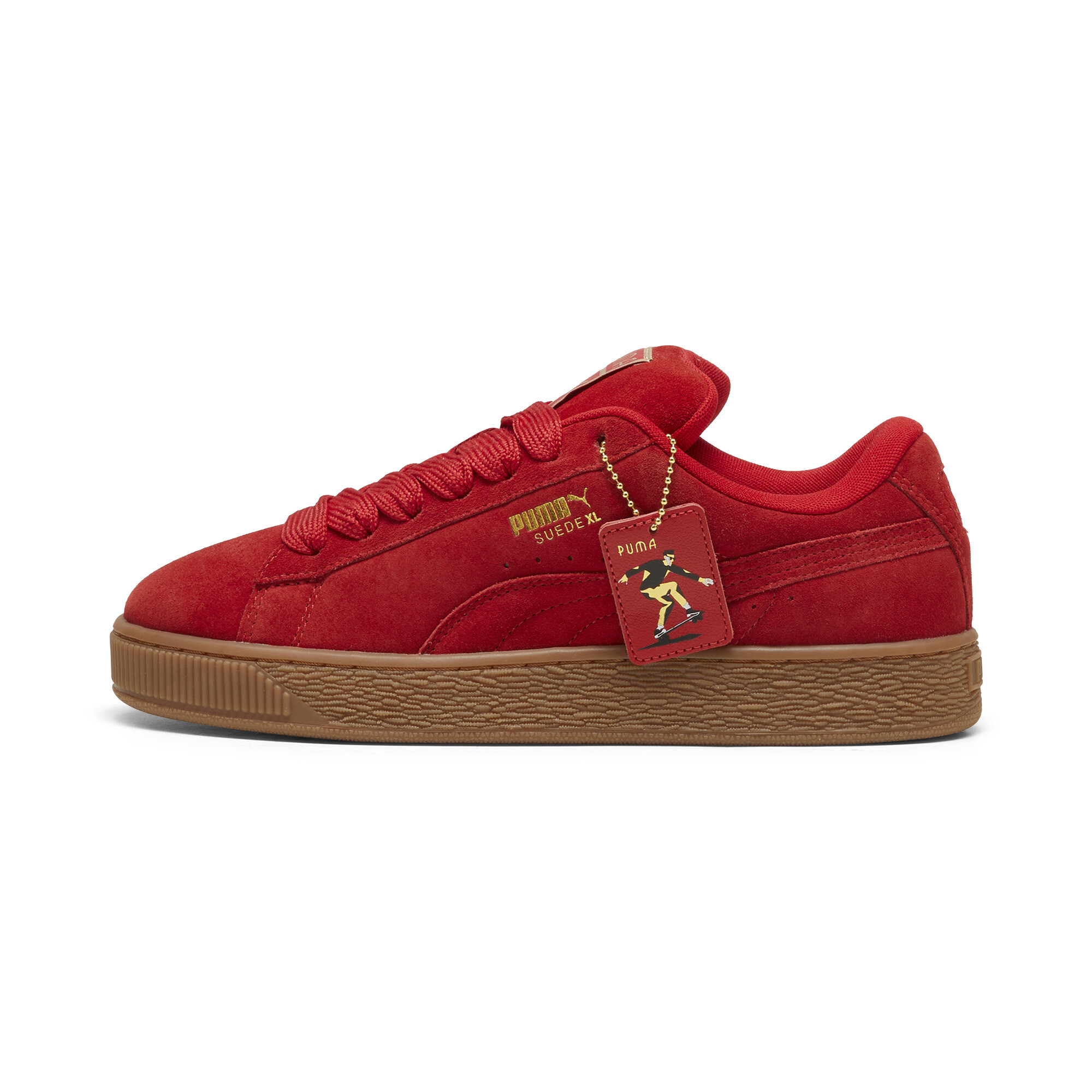 Puma Suede XL OP Sneakers Unisex Schuhe | Mit Plain | Red | Größe: 37.5