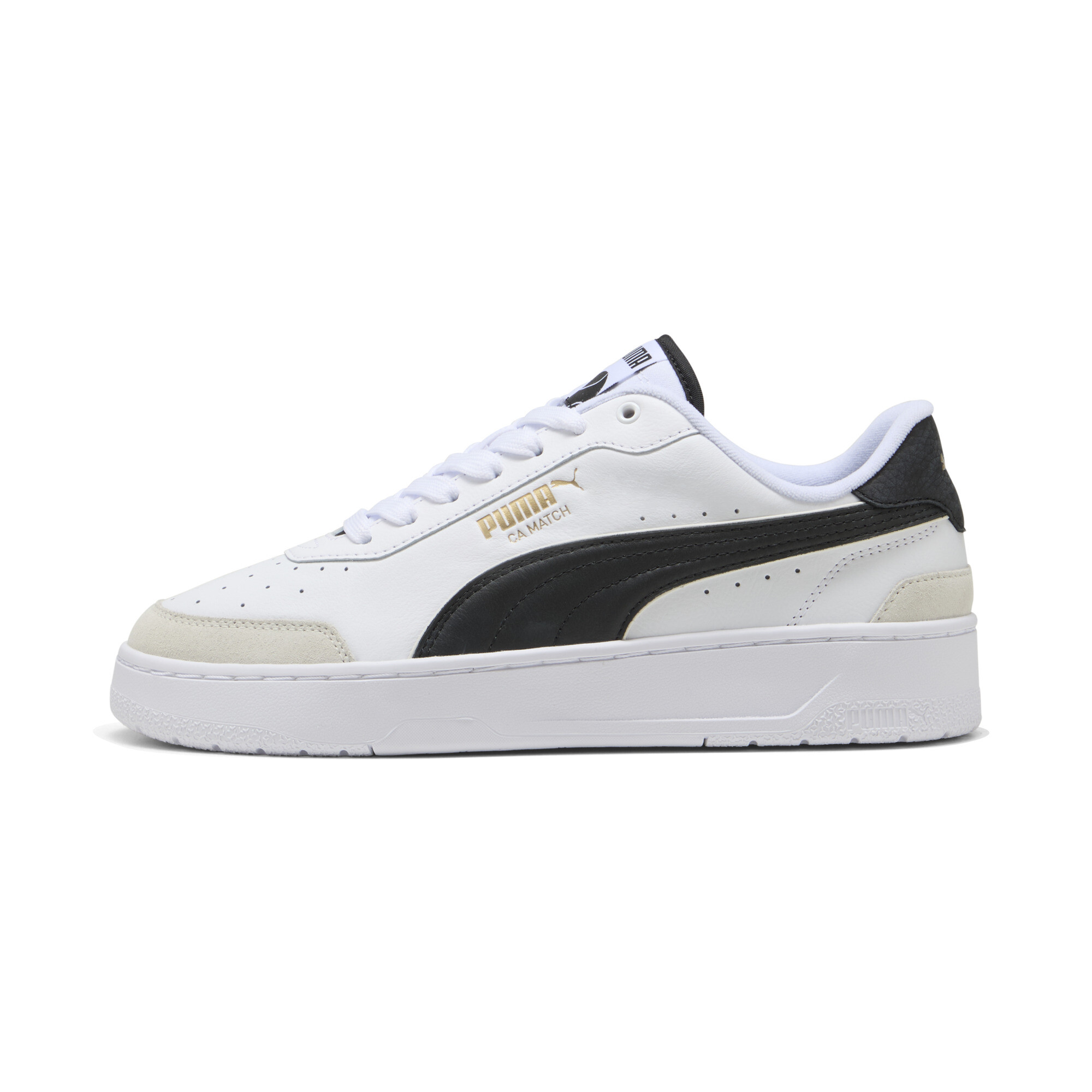 Puma CA Match Premium Pipe Sneakers Schuhe | Mit Plain | White/Black | Größe: 42.5