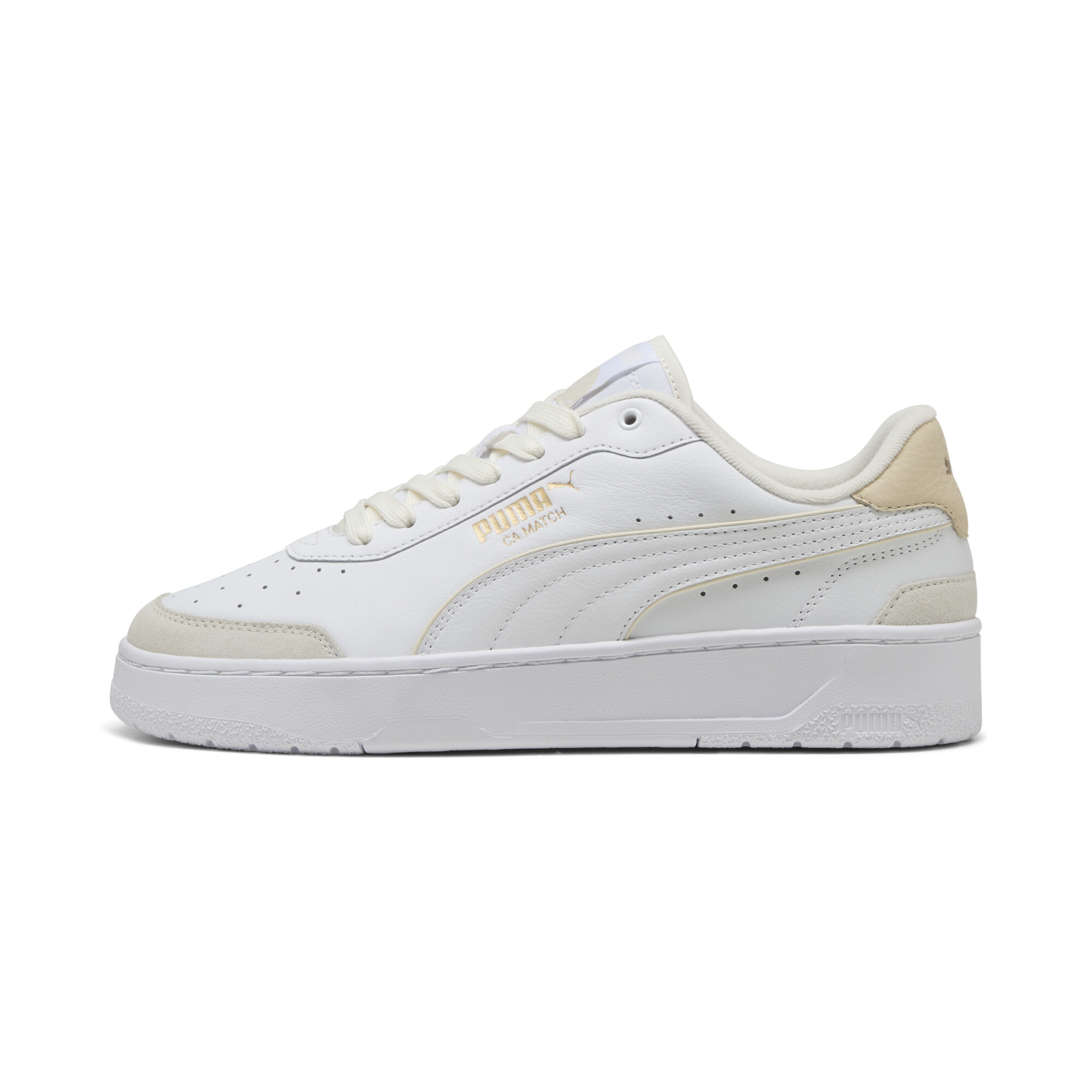 Puma CA Match Premium Pipe Sneakers Schuhe | Mit Plain | White/Alpine Snow | Größe: 38