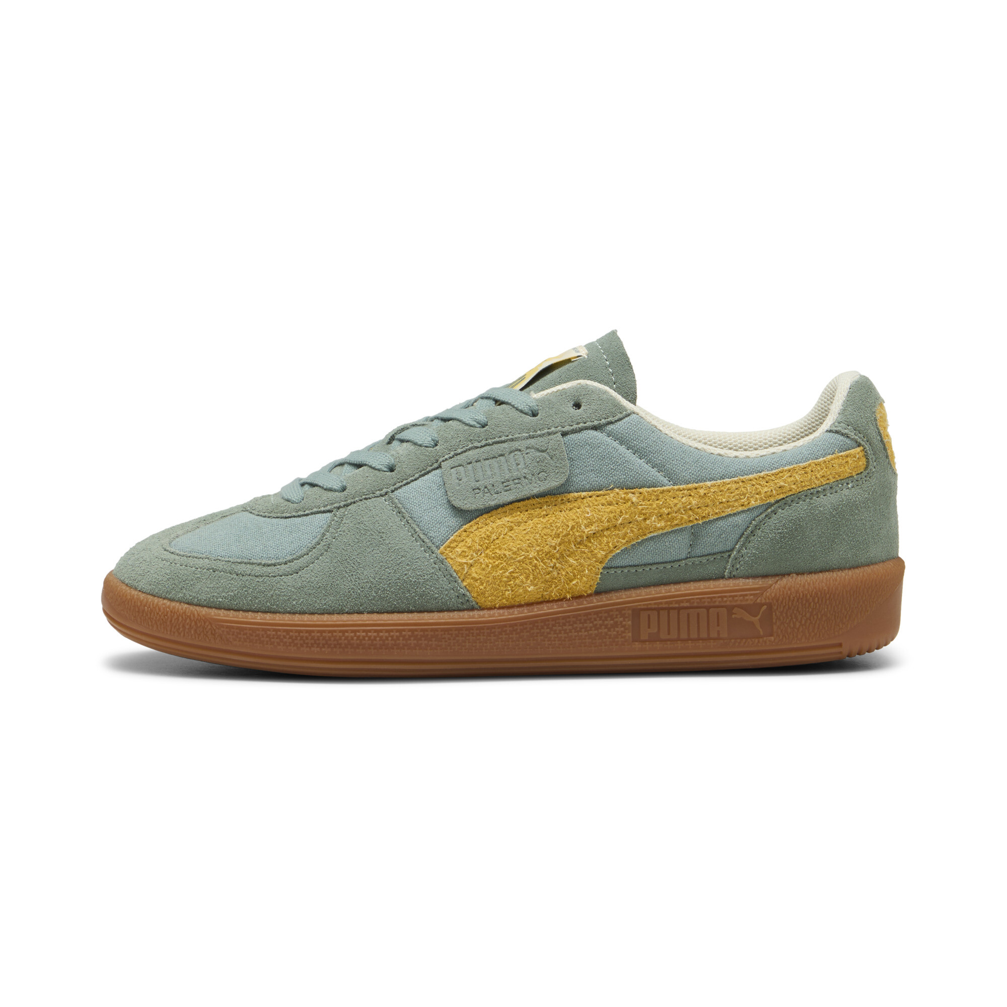 Puma Palermo Weathered Sneakers Unisex Schuhe | Mit Colorful | Green Moon/Sunny Yellow | Größe: 42.5