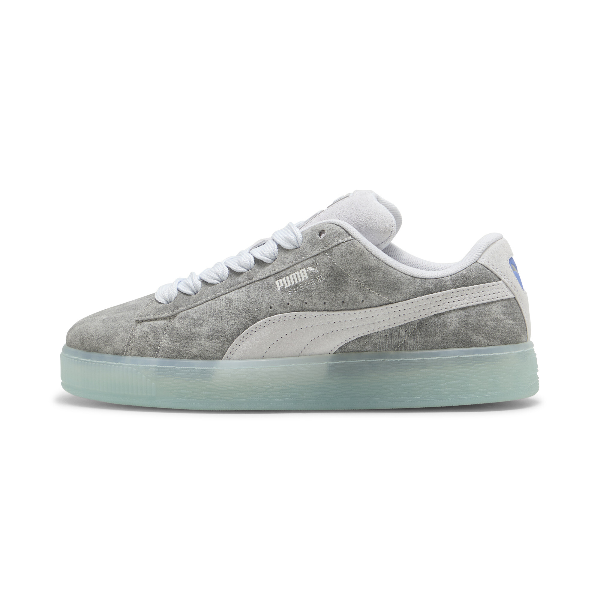 Puma Suede XL Gurē Sneakers Unisex Schuhe | Mit Plain | Ash Gray/Silver Mist/Silver | Größe: 44.5