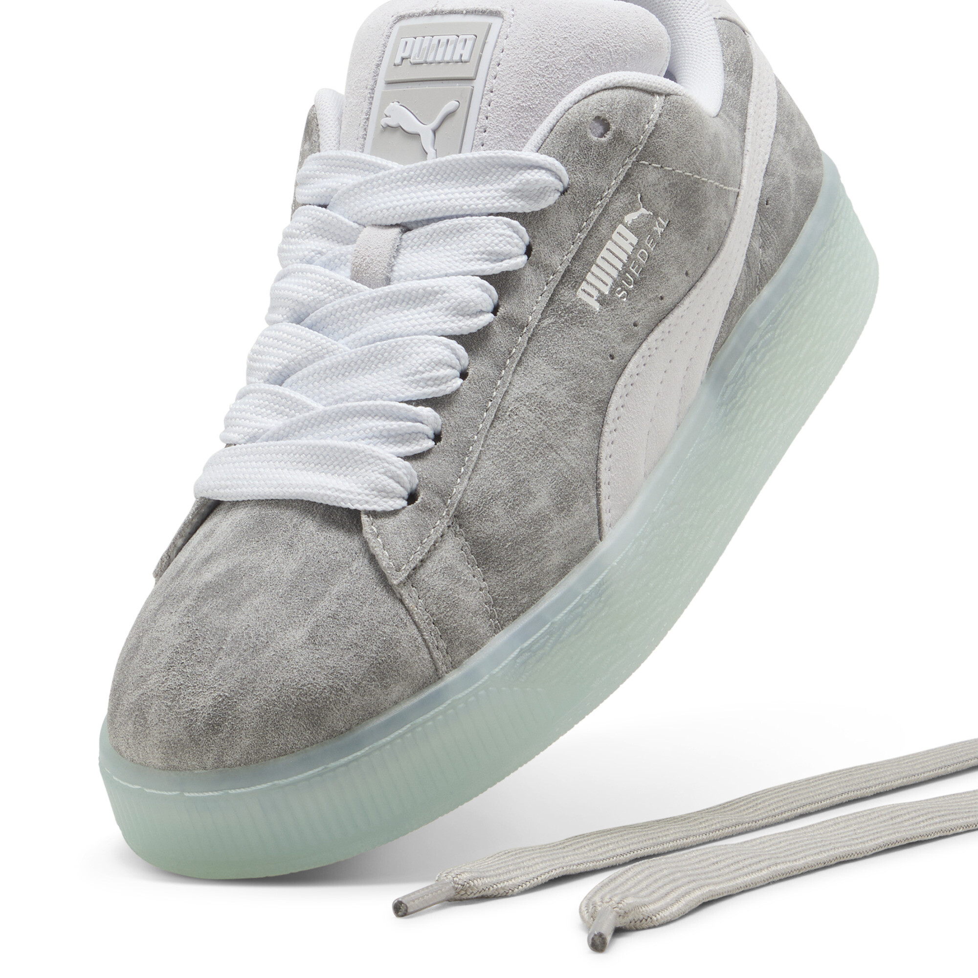 Puma Suede XL Gurē Sneakers Unisex, Gray, Size 48, Shoes