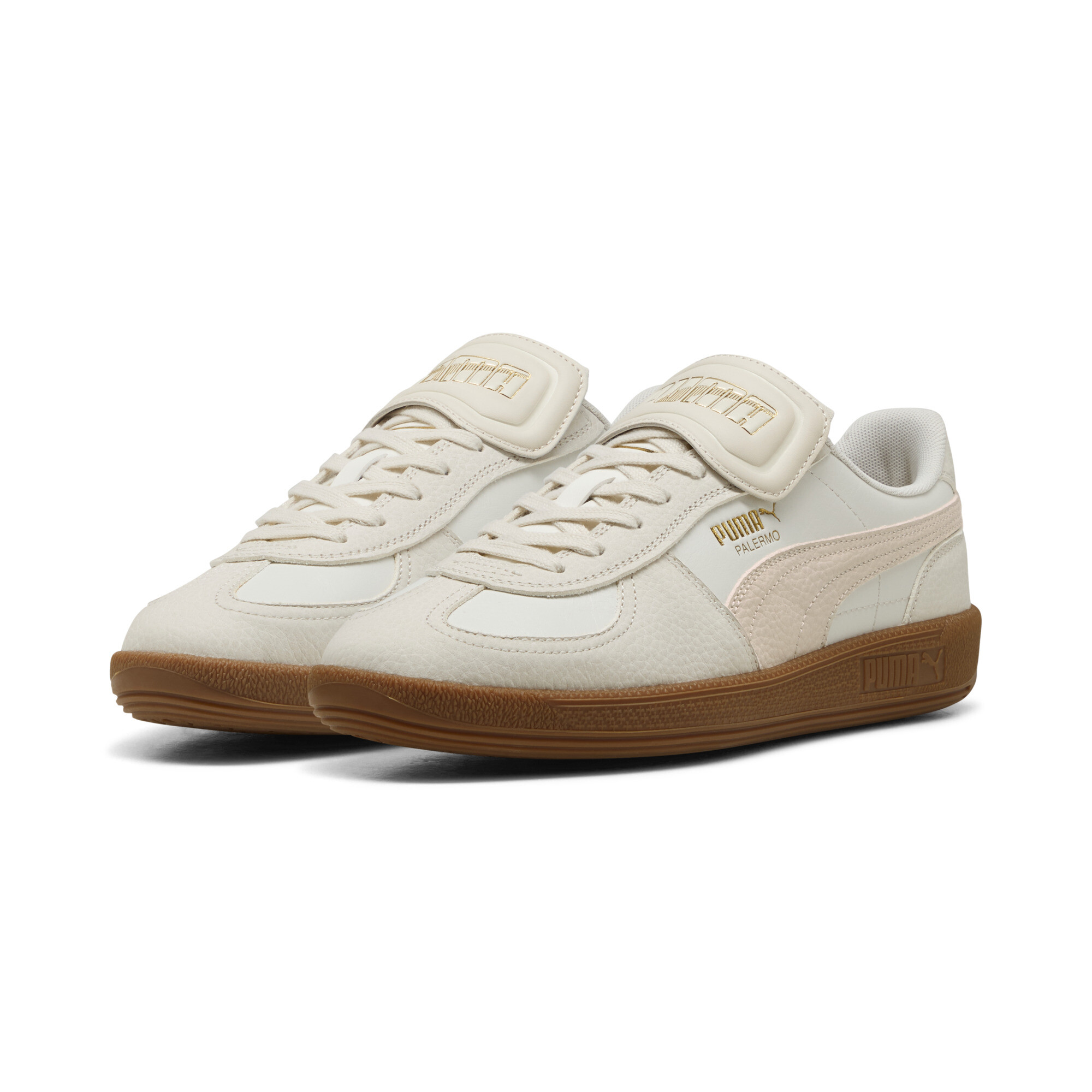 Puma Palermo Premium Sneakers, White, Size 45, Shoes