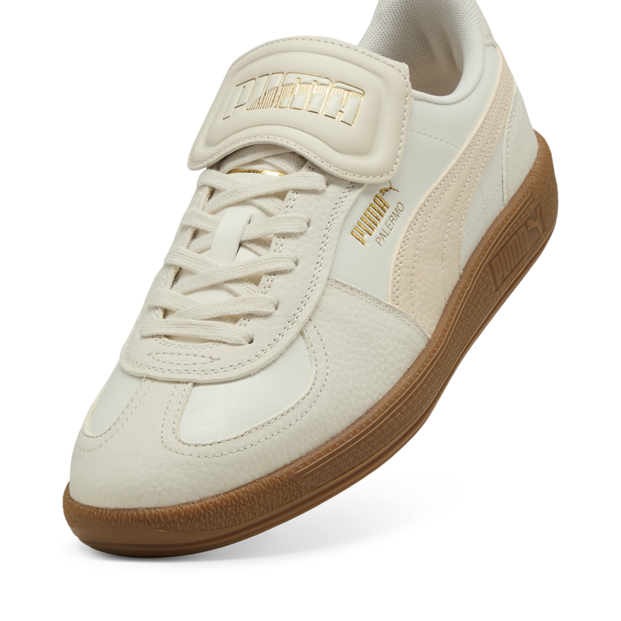 Puma Palermo Premium Sneakers, White, Size 45, Shoes