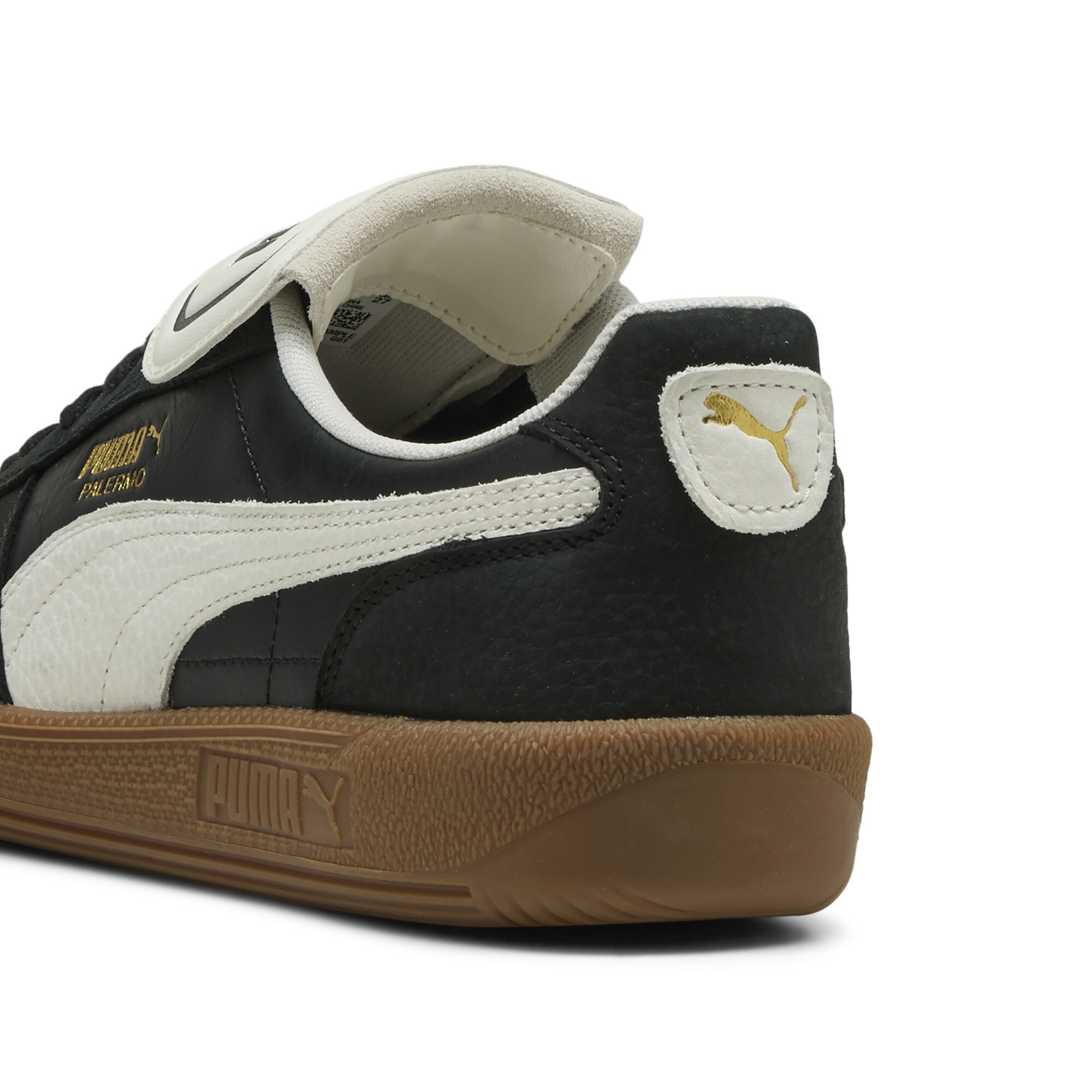 Puma Palermo Premium Sneakers, Black, Size 37, Shoes