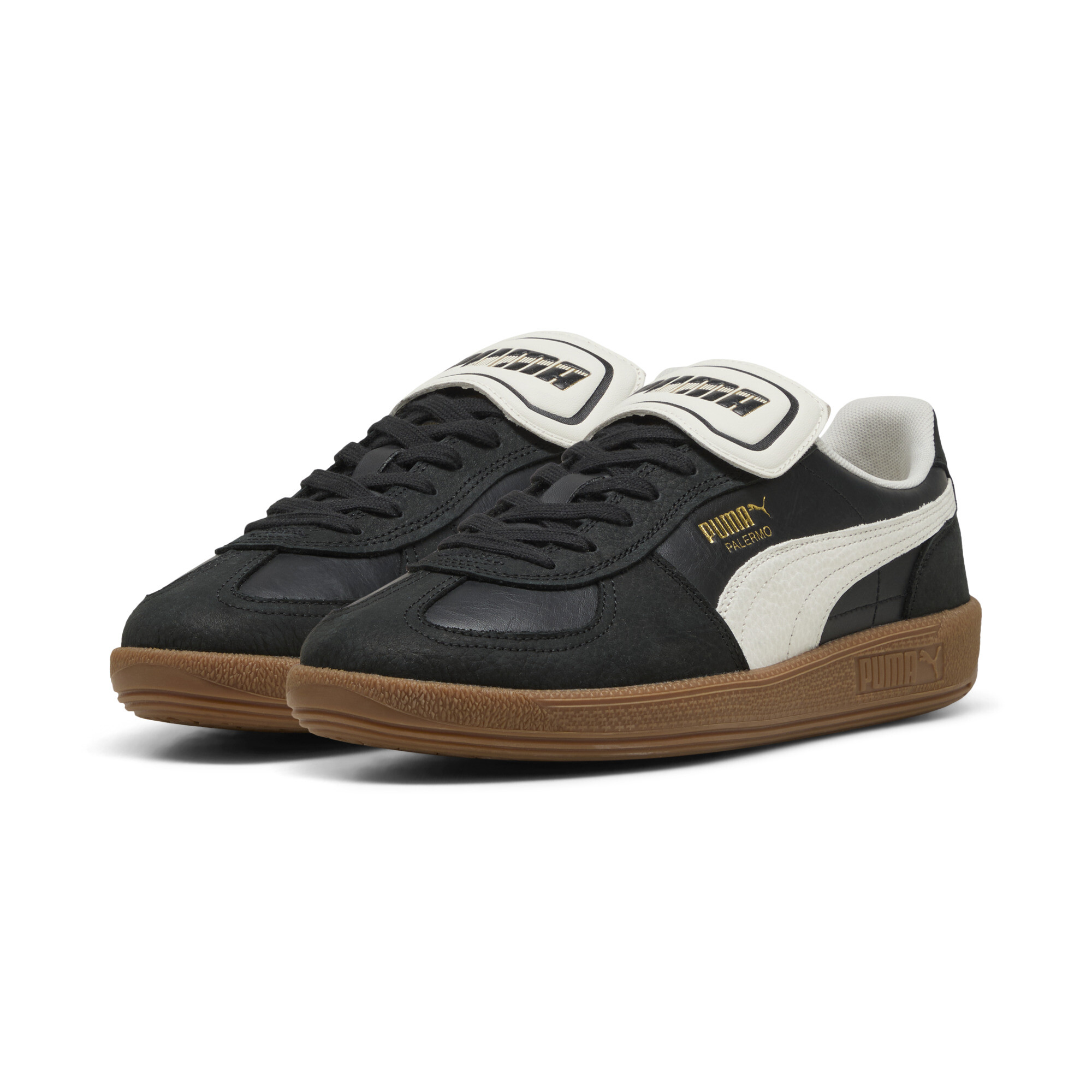 Puma Palermo Premium Sneakers, Black, Size 37, Shoes