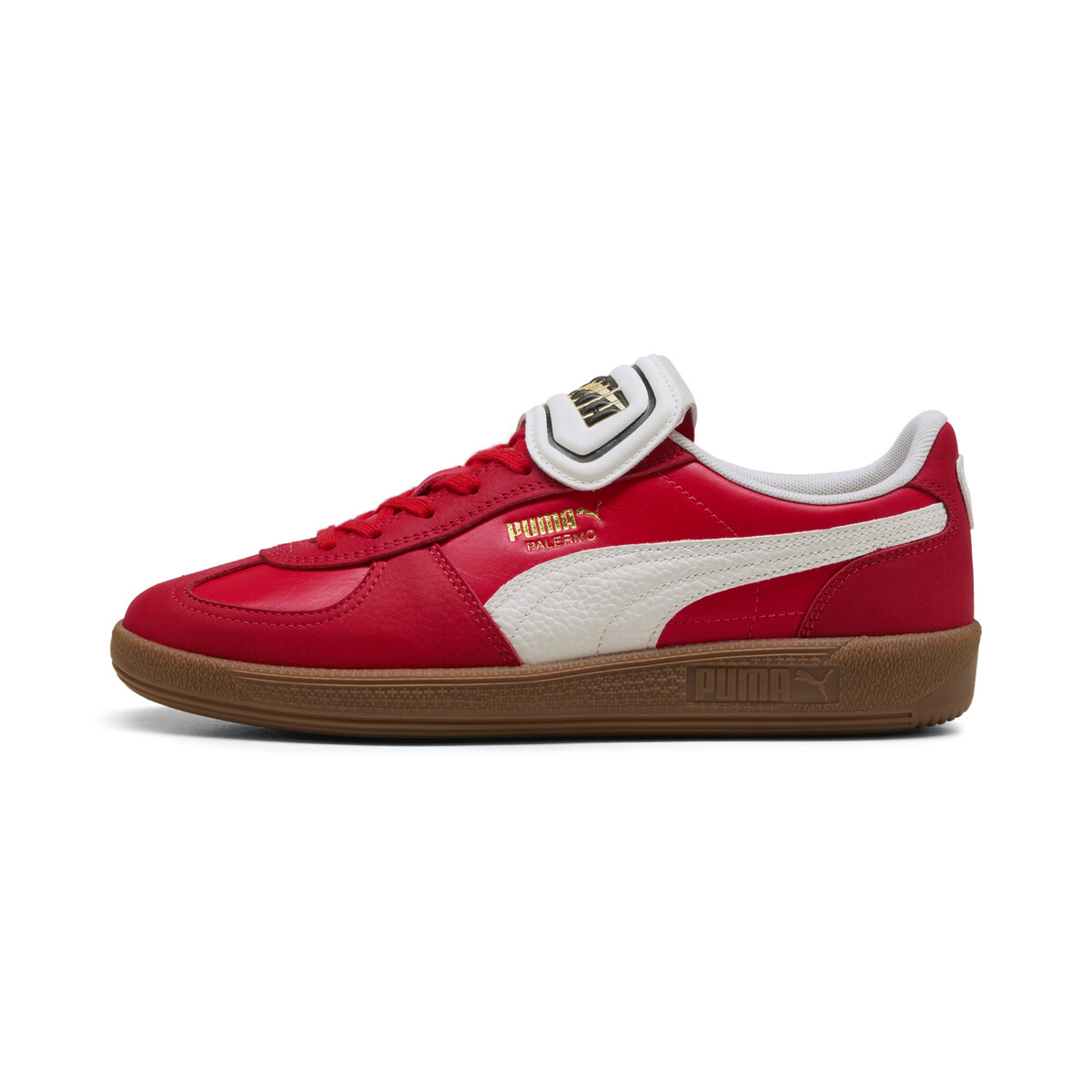Palermo Premium Sneakers Unisex in For All Time Red/Warm White by PUMA, UK 5