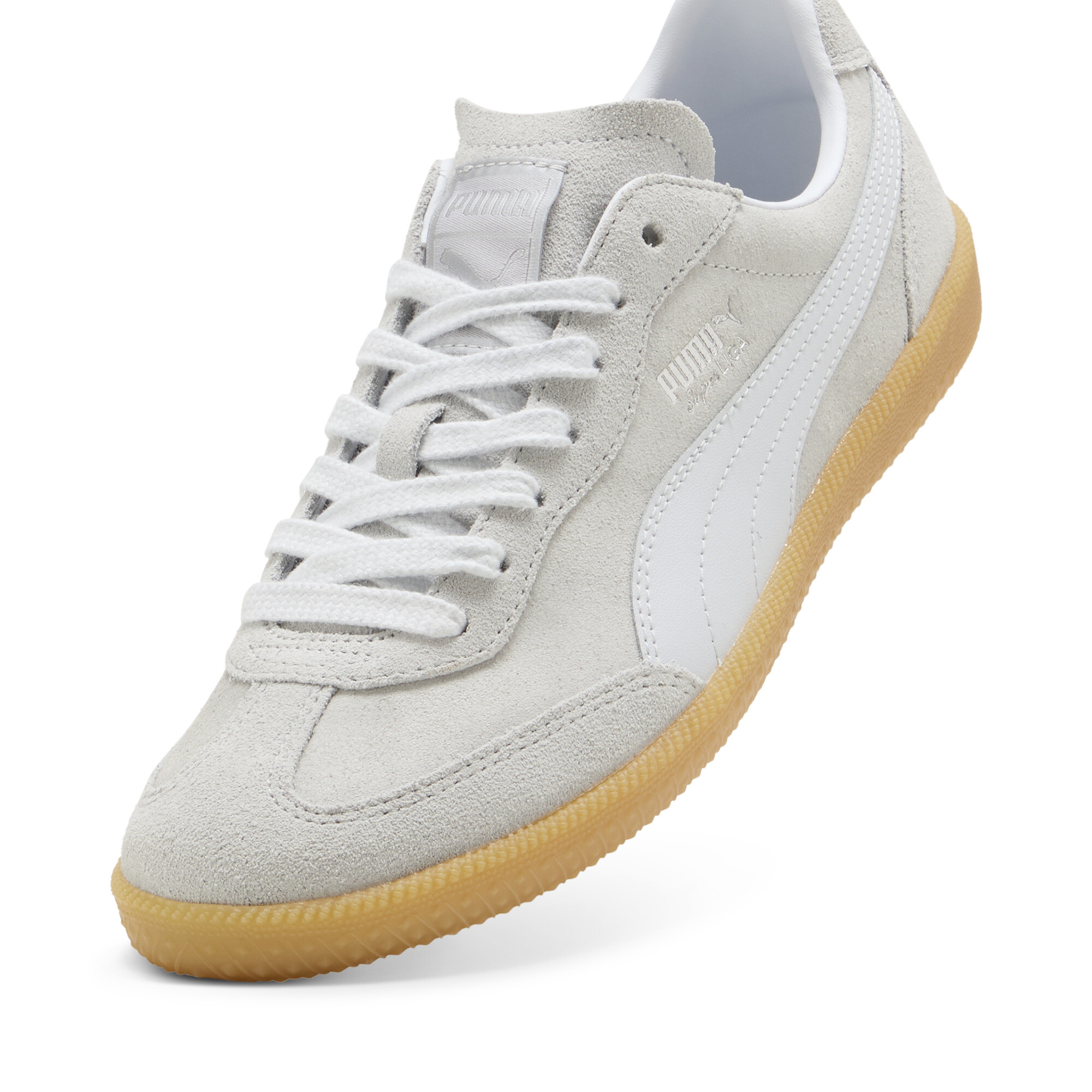 Puma Super Liga OG Retro Gurē Sneakers Unisex, Gray, Size 37, Shoes