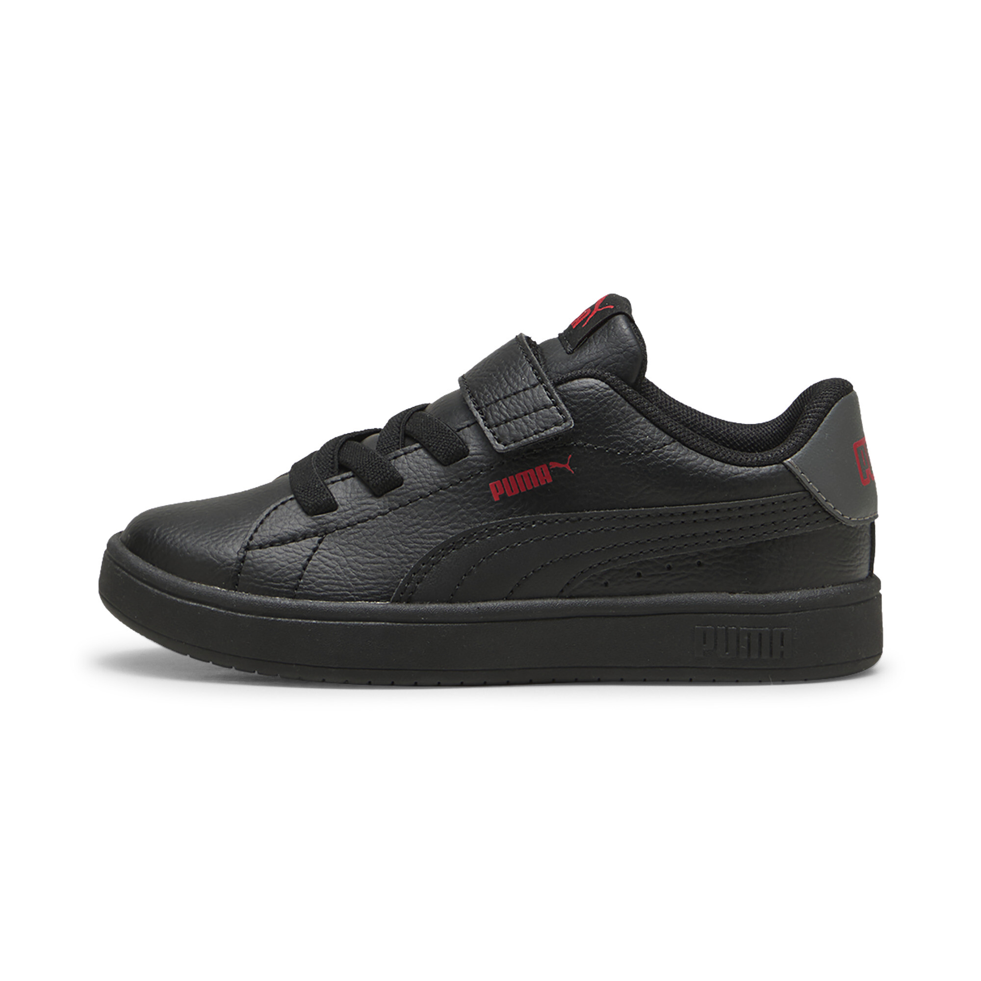 Puma Ballkid Sneakers Kinder Schuhe | Black/Shadow Gray/Red | Größe: 28