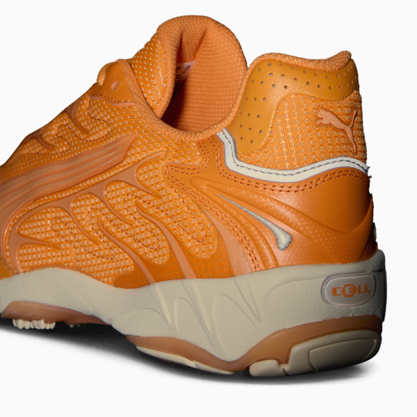 Inhale Sneakers Unisex, Orange Glo-Alpine Snow, large-MEX