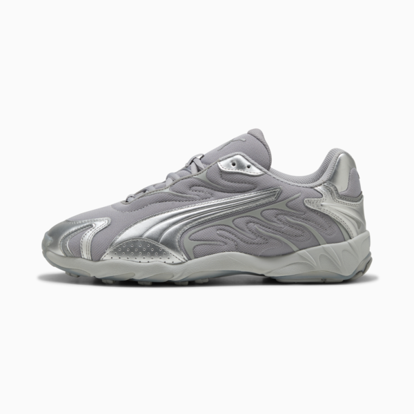 Inhale Metallic Sneakers Unisex, Glacial Gray- Team Silver, large-ZAF