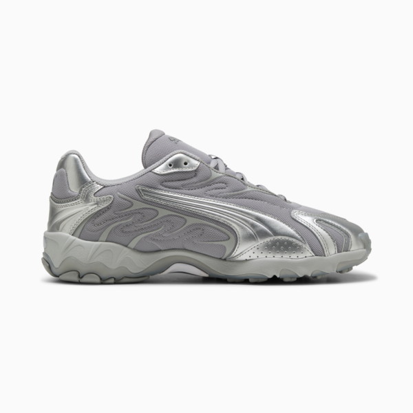 Inhale Metallic Sneakers Unisex, Glacial Gray- Team Silver, large-ZAF