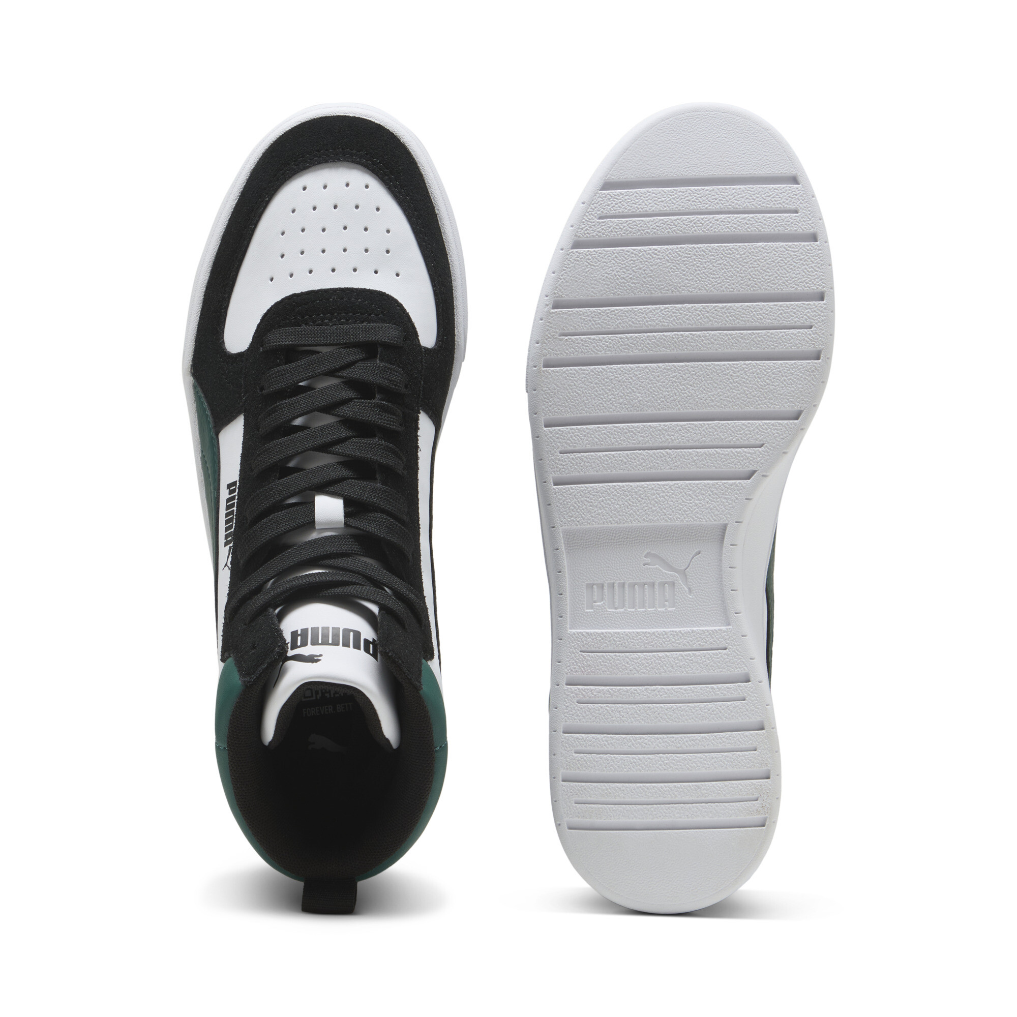 PUMA Caven Mid sneakers, Zwart/Wit, Maat 45 thumbnail 4