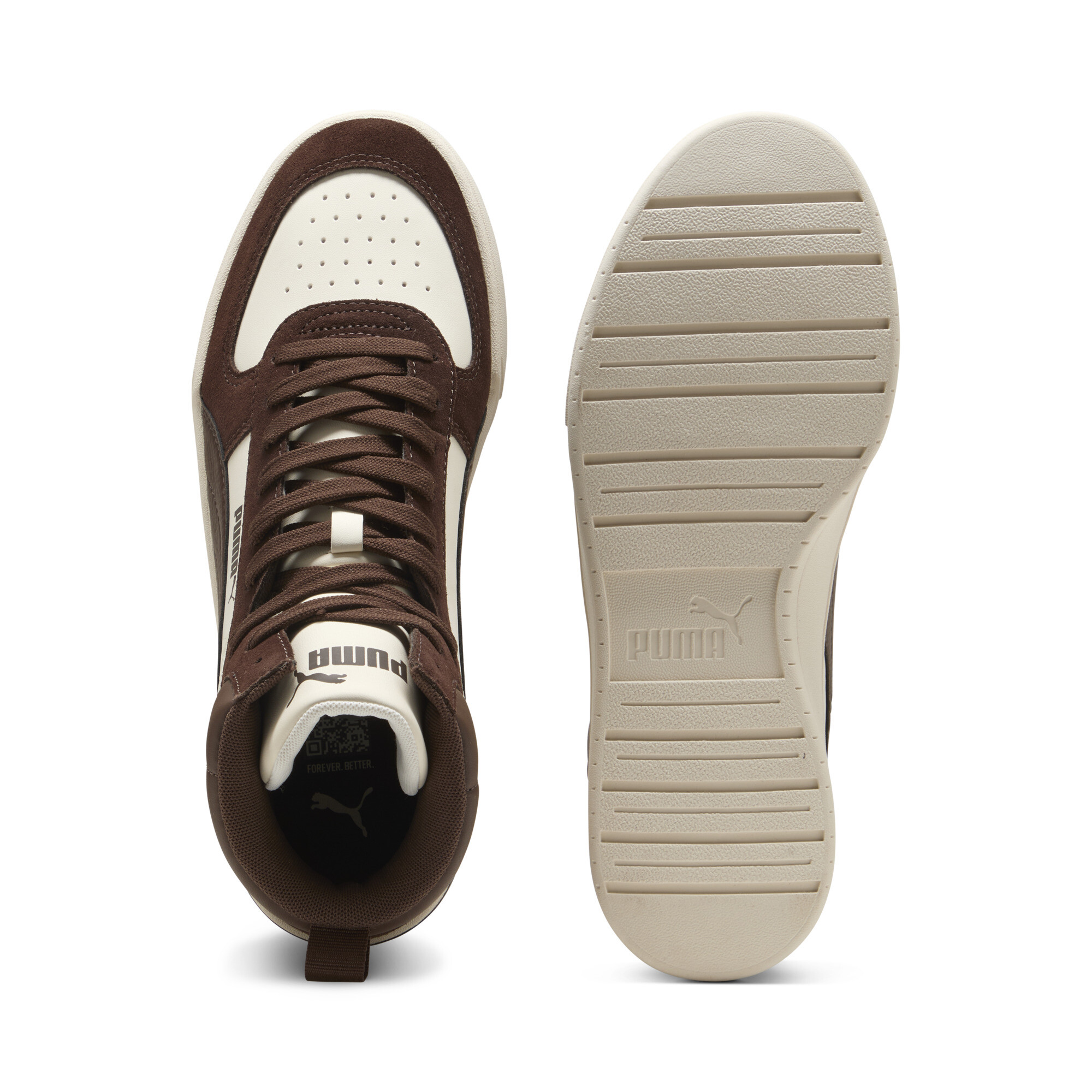 PUMA Caven Mid sneakers, Bruin, Maat 38 thumbnail 4