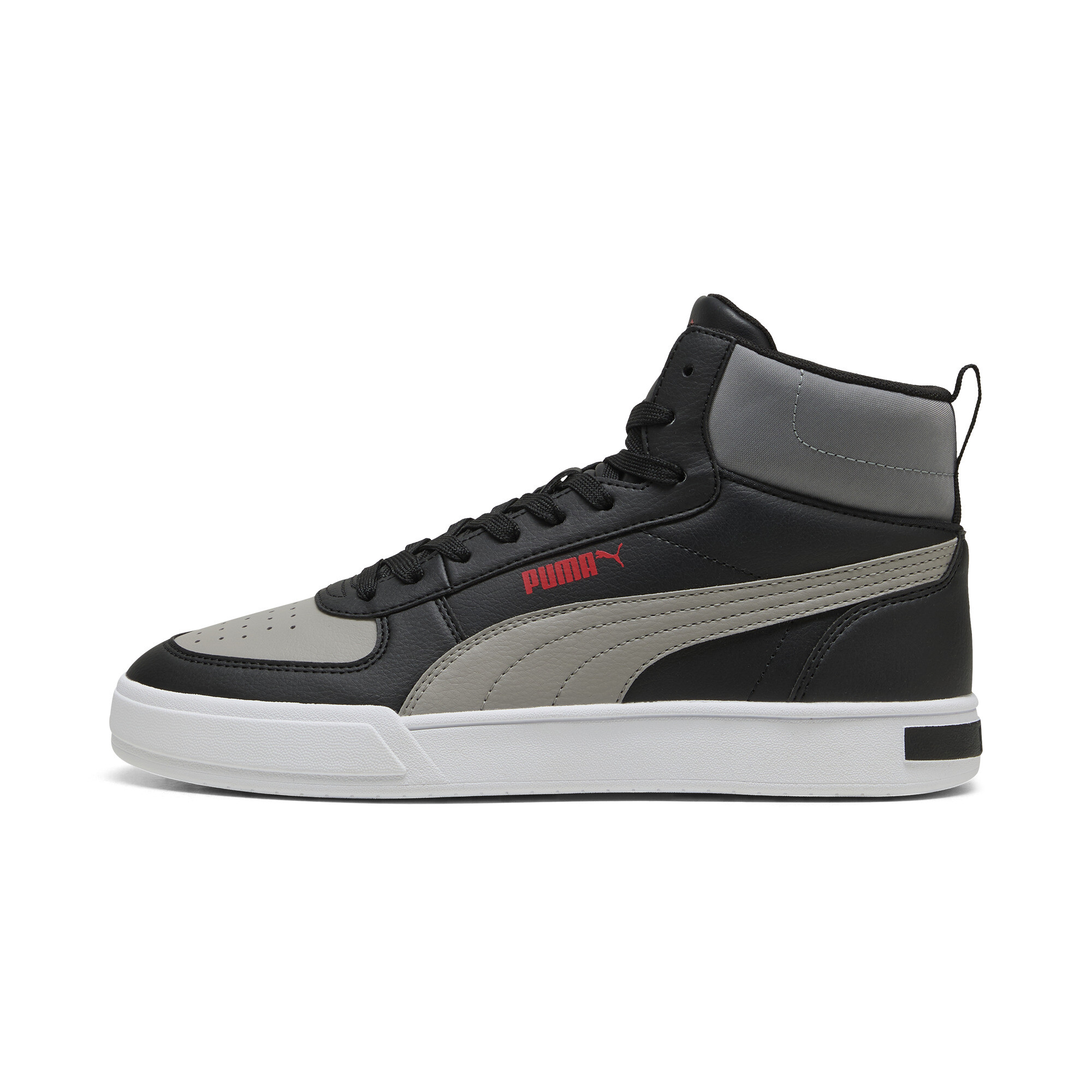 Puma Caven Mid Sneakers Unisex Schuhe | Black/Cool Dark Gray/Red | Größe: 39