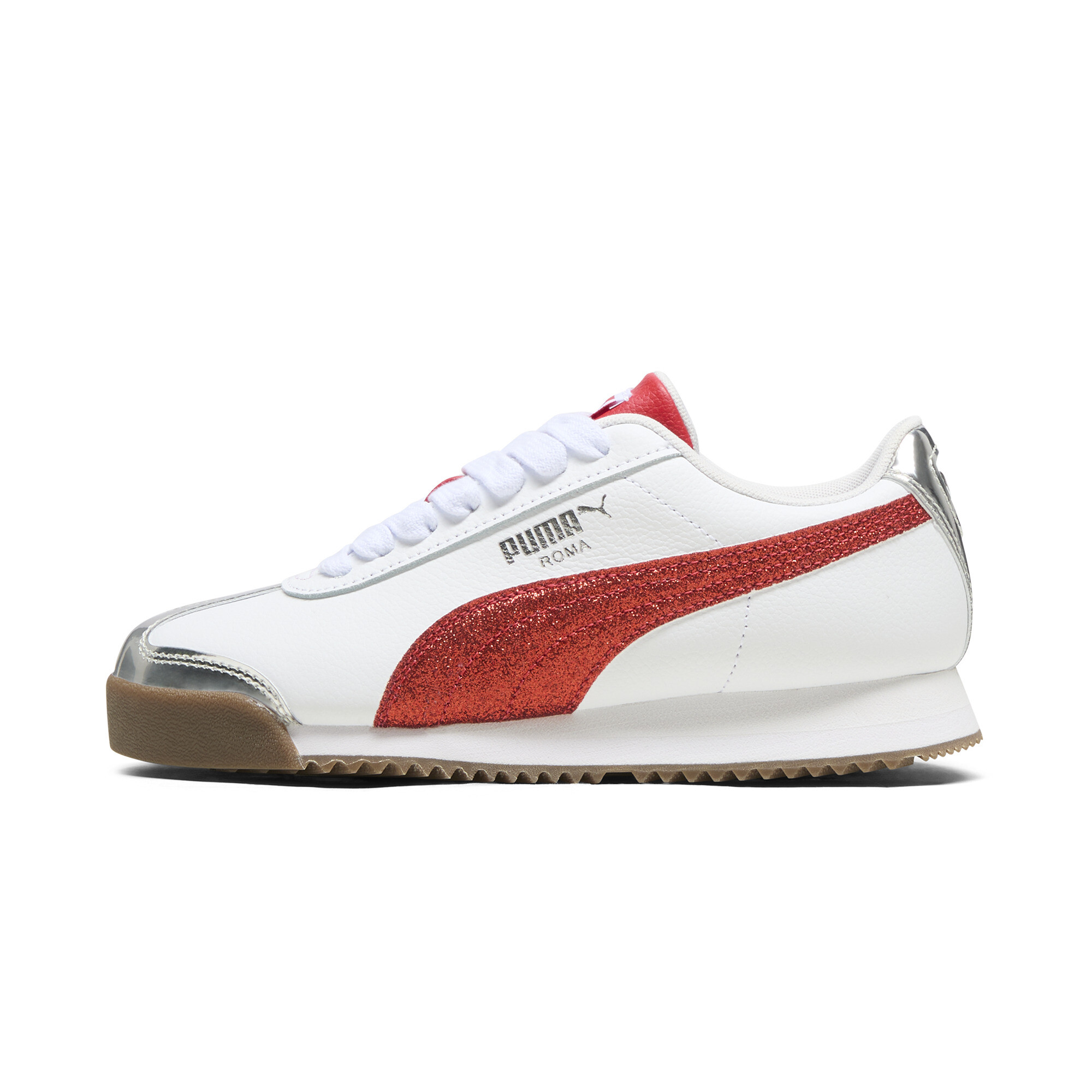 PUMA Roma 24 Holiday Glitz JR Shoes in White - 401802_01