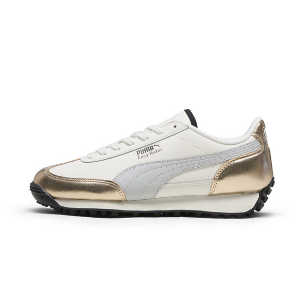 Puma Women's Easy Rider Casual Sneakers From Finish Line In Warm White- Gold-glacial Gray- Black