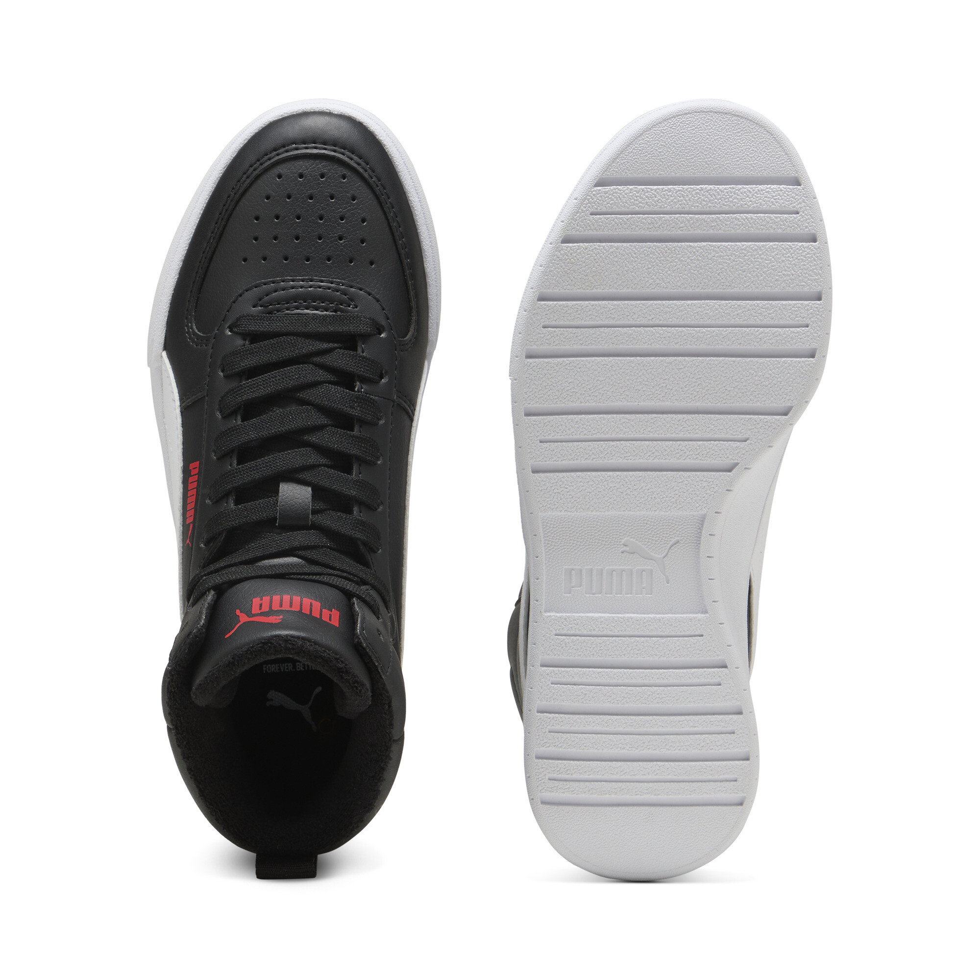 PUMA Caven Mid sneakers, Zwart/Wit, Maat 38,5 thumbnail 4