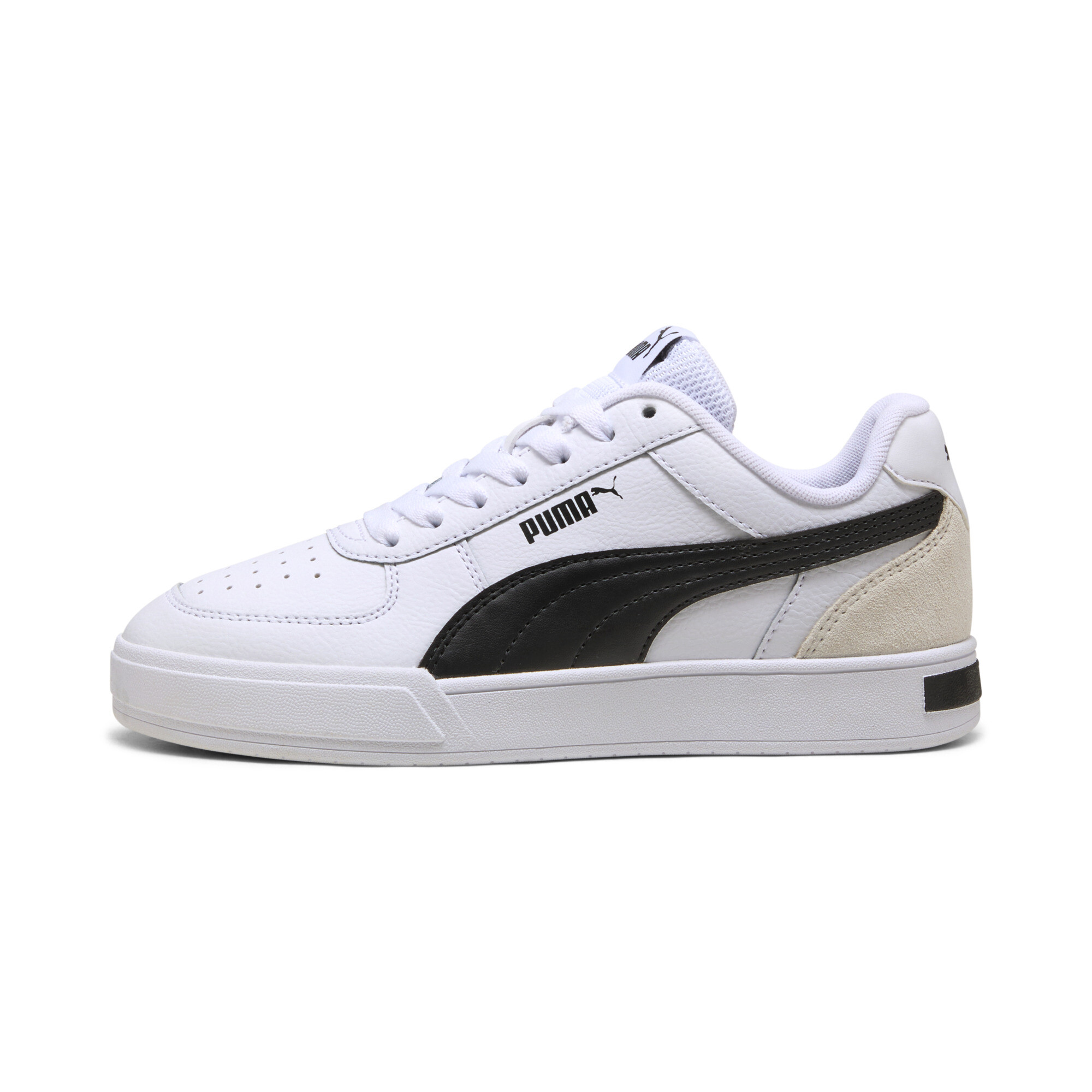 Puma Caven Mix Sneakers Teenager Schuhe Für Für Kinder | White/Black/Warm White | Größe: 37.5