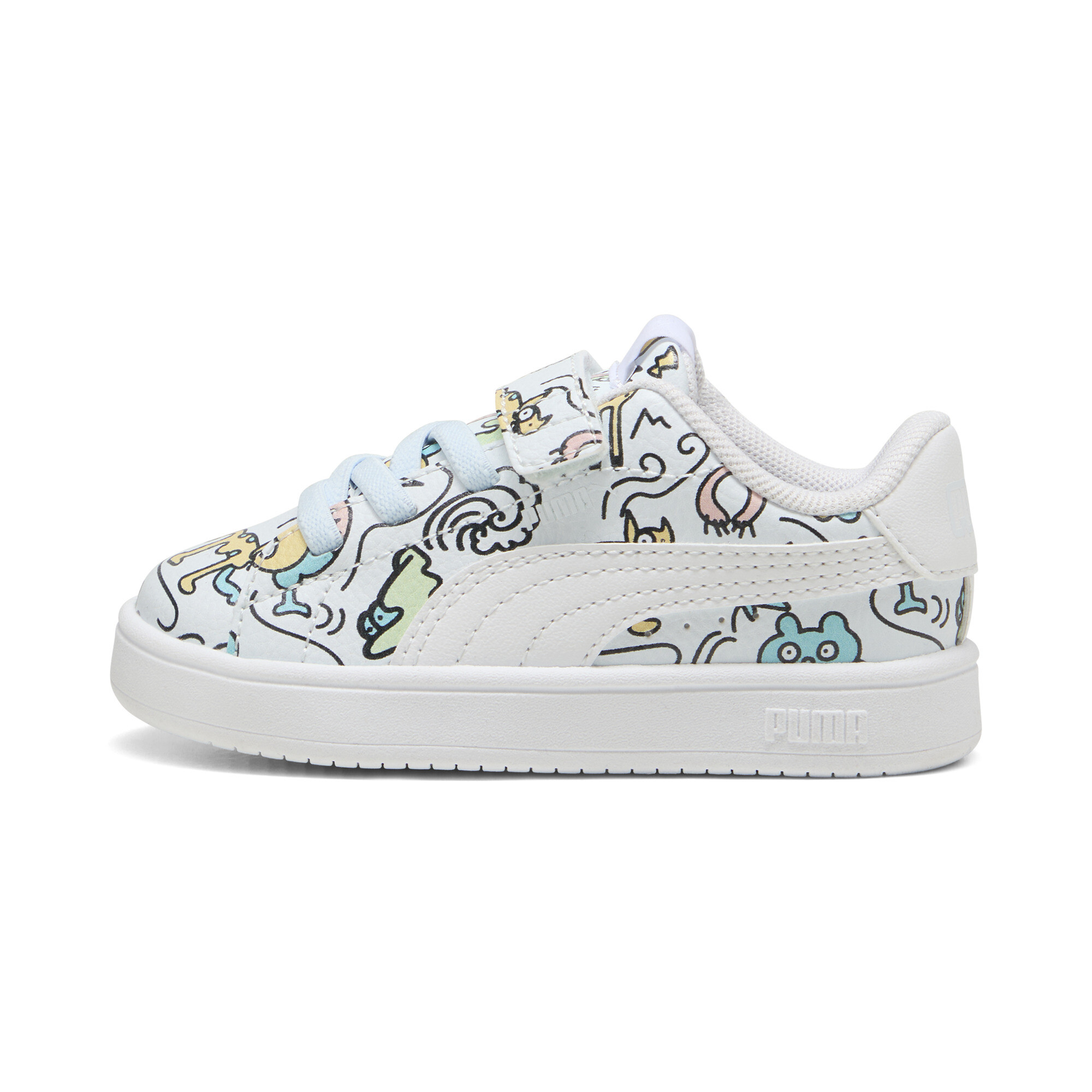 Puma Ballkid GU Sneakers Kleinkinder Schuhe | Mit Colorful | Icy Blue/White/Spring Fern | Größe: 24