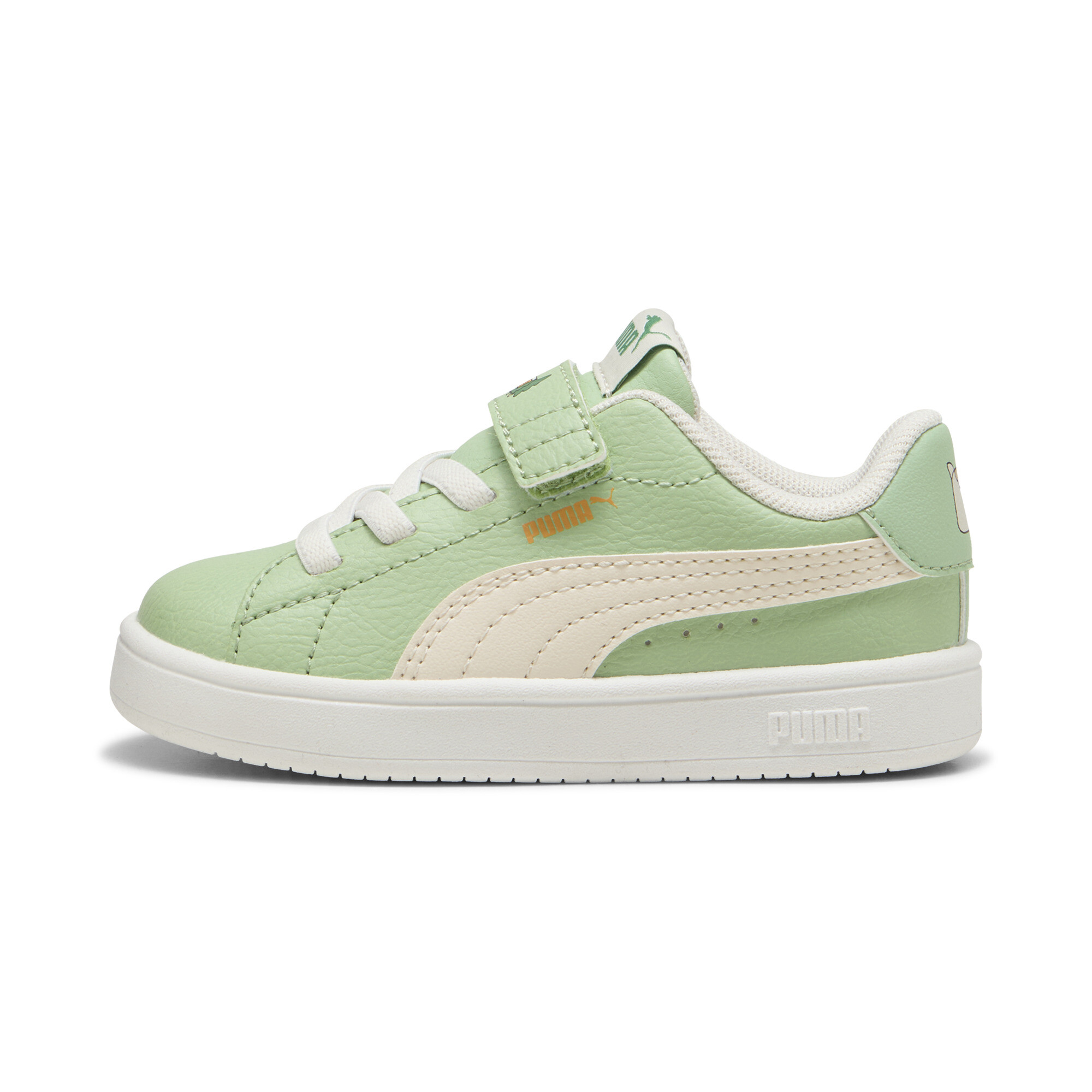 Puma Ballkid Woodland Sneakers Kleinkinder Schuhe | Pure Green/Sugared Almond/Clementine | Größe: 27