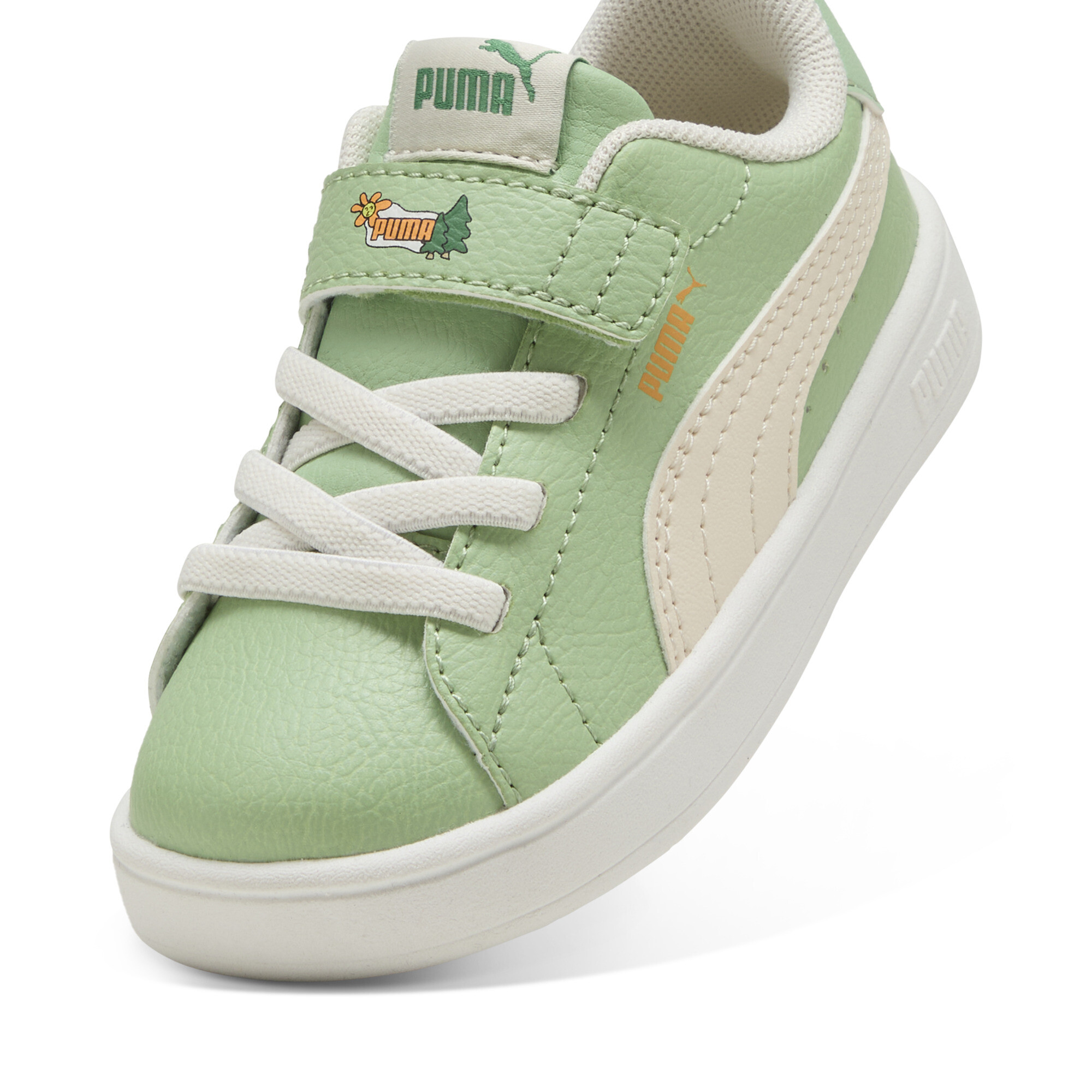 Puma Ballkid Woodland Sneakers Toddlers, Green, Size 23, Shoes