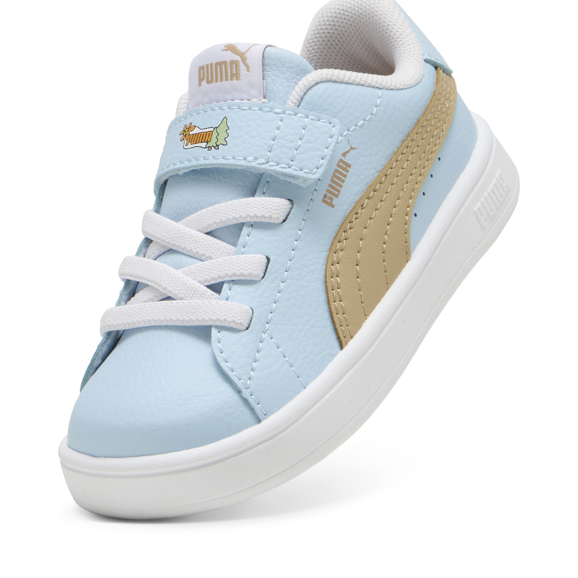 Puma Ballkid Woodland Sneakers Toddlers, Blue, Size 22, Shoes