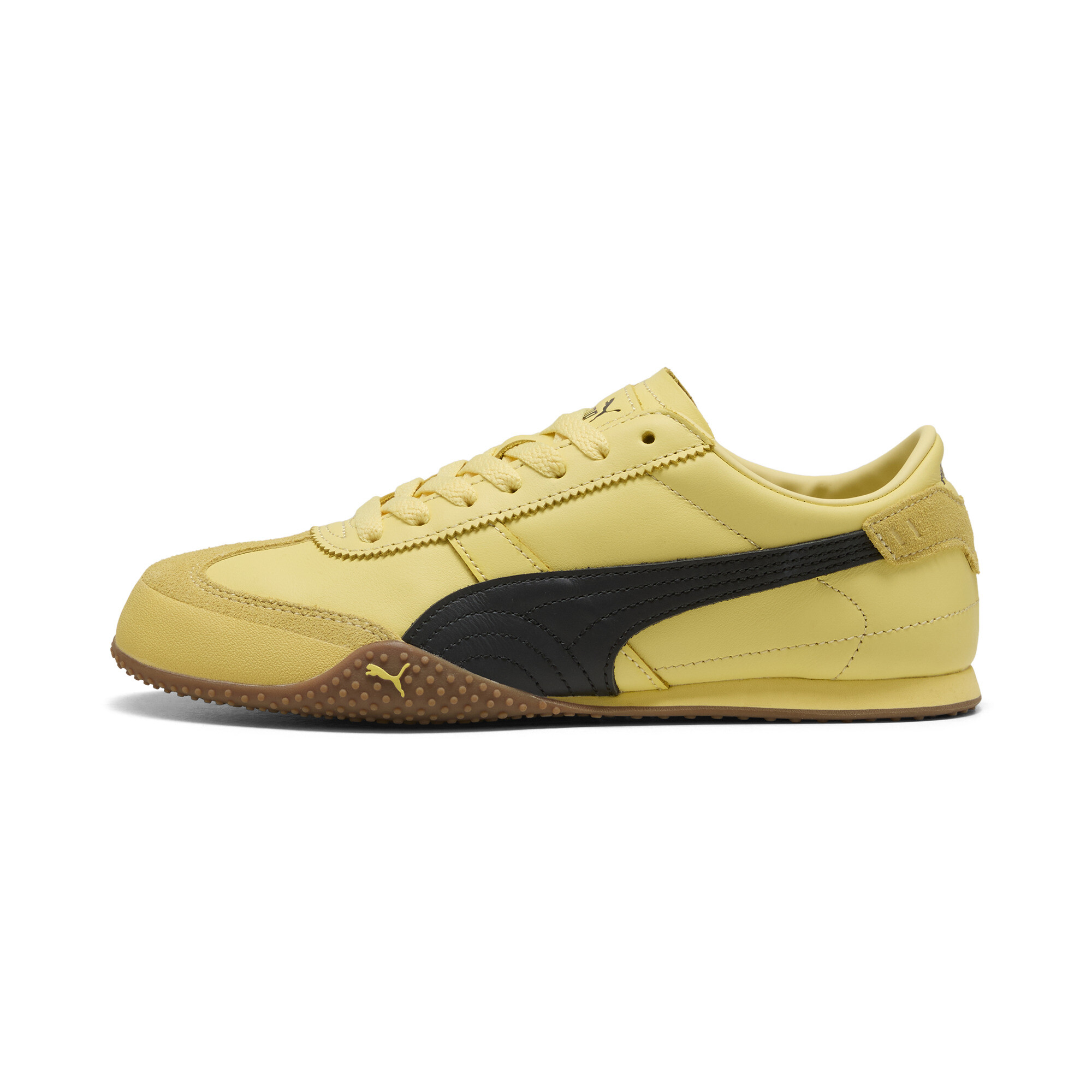 Puma Bella Leather Sneakers Damen Schuhe | Pale Lemon/Black | Größe: 36