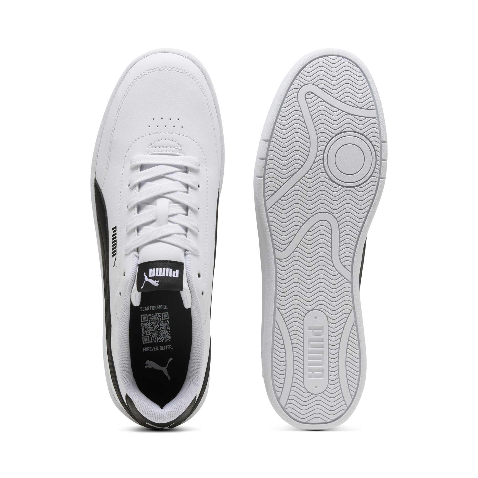 PUMA Court Classic Clean sneakers, Zwart/Wit, Maat 48 thumbnail 4