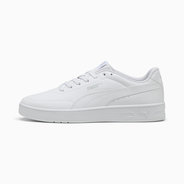 Court Classic Clean Sneakers Unisex, PUMA White-Cool Light Gray, large-ZAF