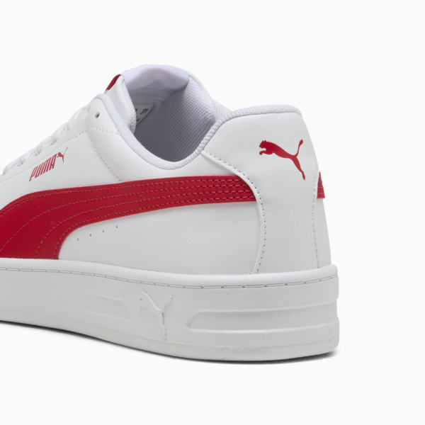 Tenis Court Classic Vulc, PUMA White-For All Time Red, large-MEX