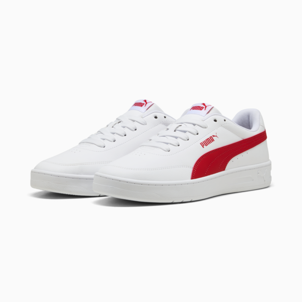 Tenis Court Classic Vulc, PUMA White-For All Time Red, large-MEX