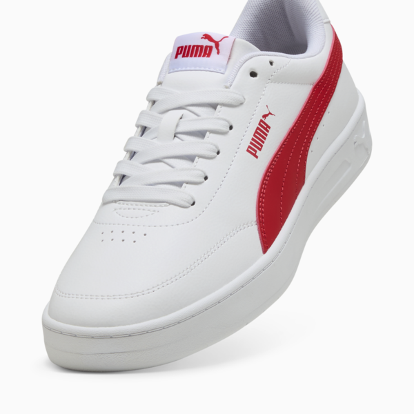 Court Classic Clean Sneakers Unisex, PUMA White-For All Time Red, large-ZAF