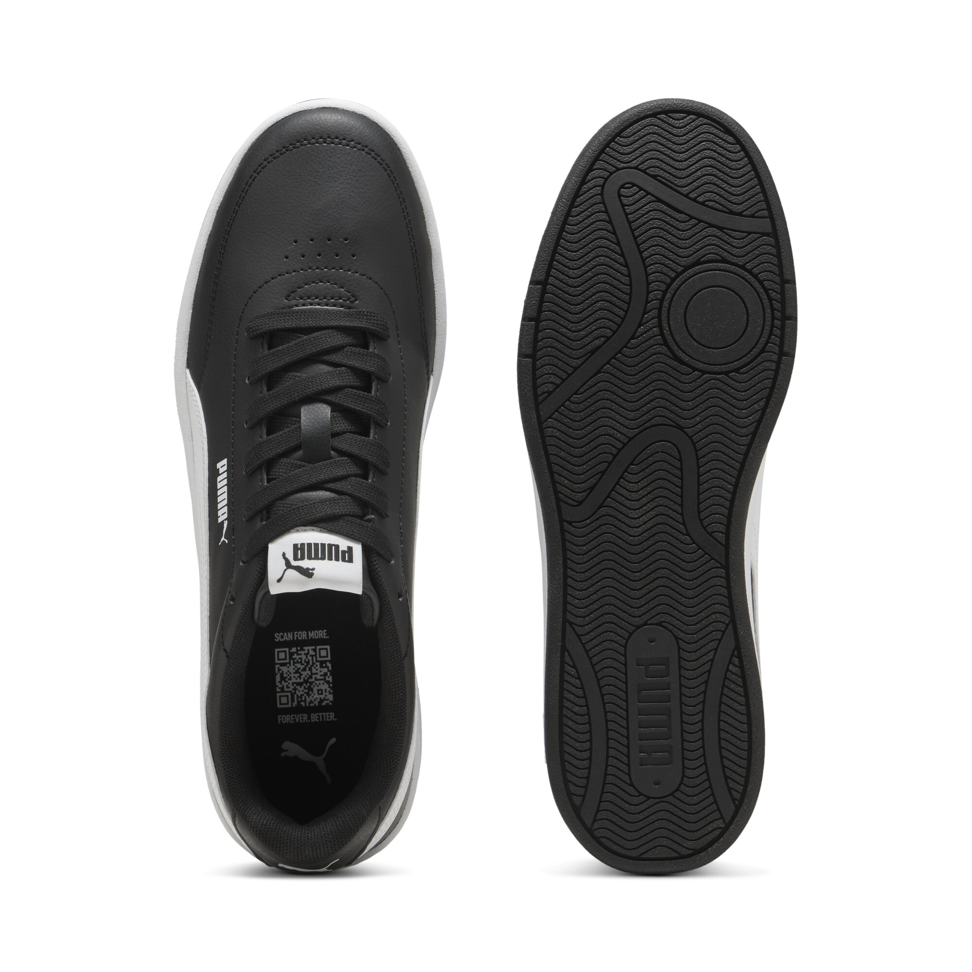 PUMA Court Classic Clean sneakers, Zwart/Wit, Maat 40,5 thumbnail 4
