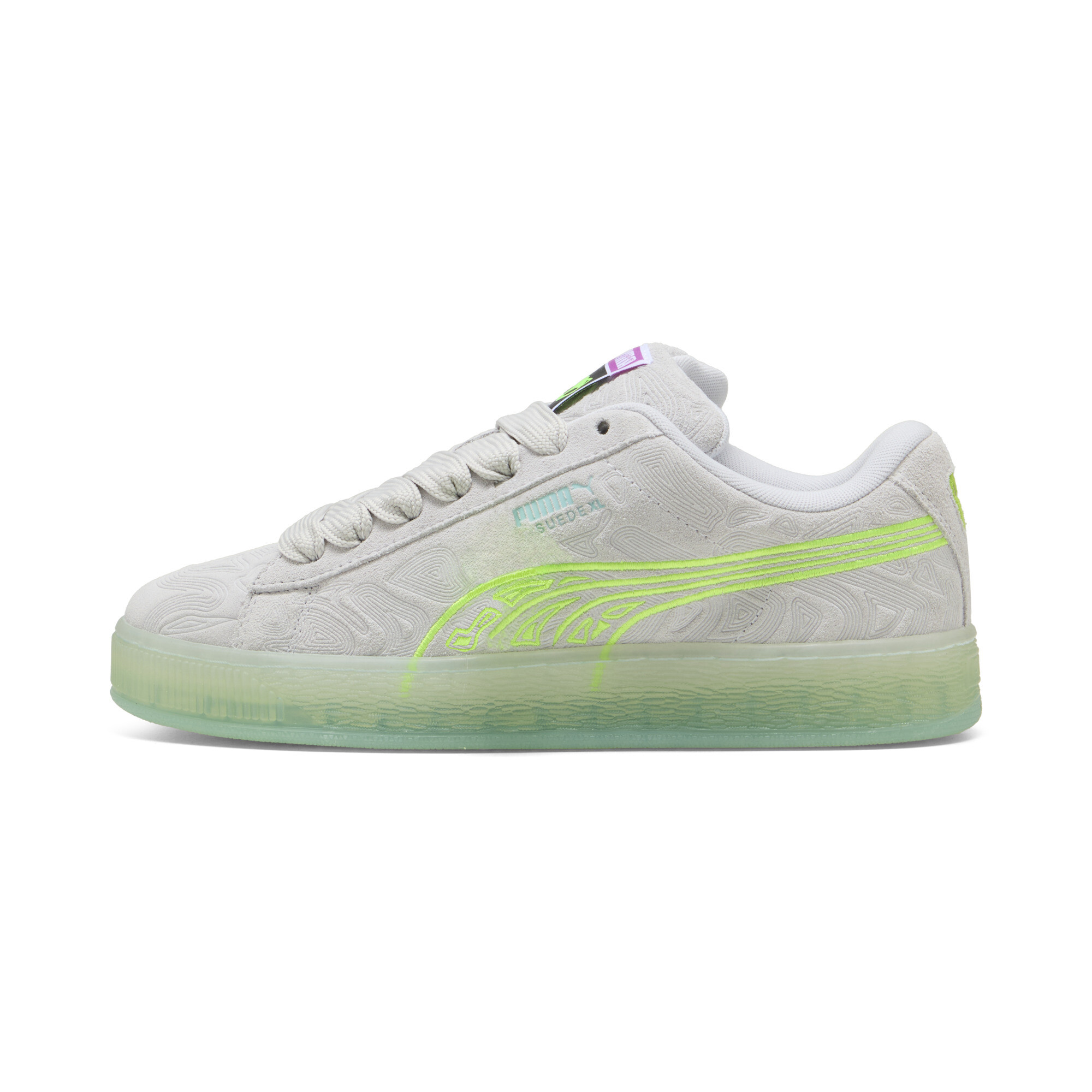 Puma Suede XL Alien Sneakers Schuhe | Mit Plain | Silver Mist/Peaceful Blue | Größe: 41