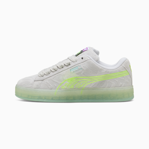 Suede XL Alien Sneakers, Silver Mist-Peaceful Blue, large-MEX