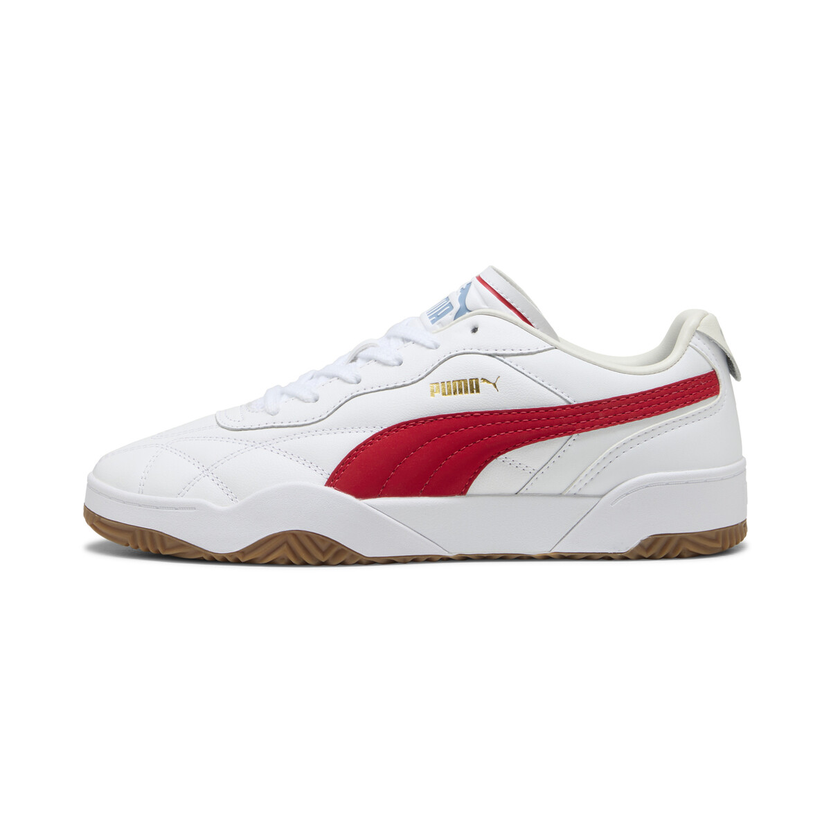 Tifosi Lux Sneakers in White/For All Time Red by PUMA, UK 4