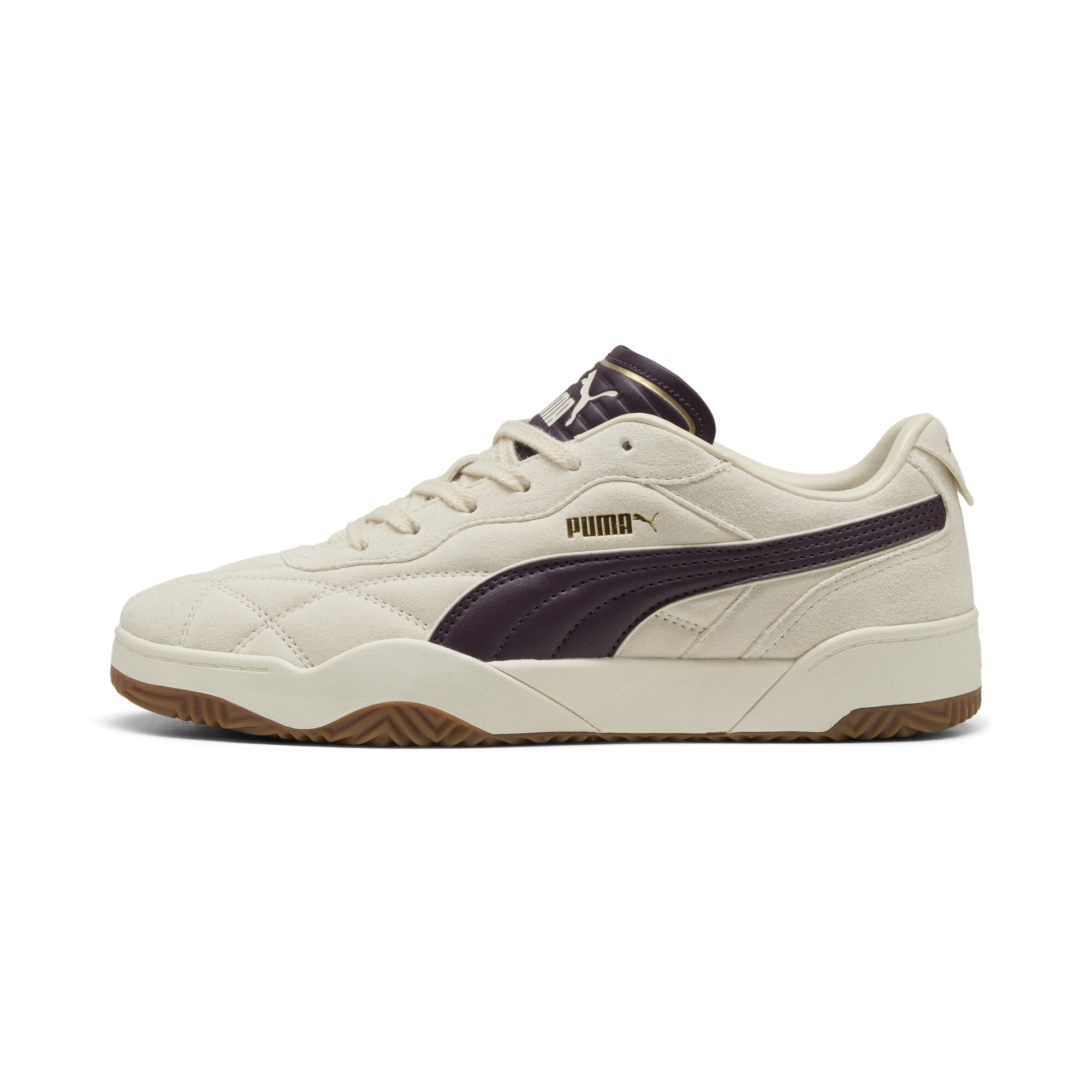 Puma Tifosi Lux Sneakers Schuhe | Mit Plain | Alpine Snow/Midnight Plum/Gum | Größe: 46