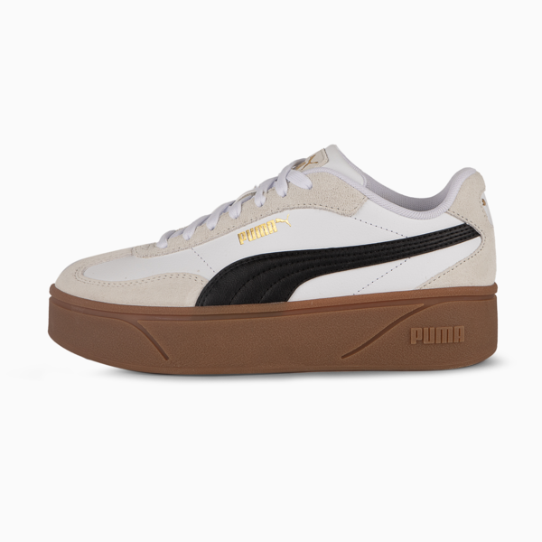 Zapatillas PUMA Club II Era Platform para mujer, PUMA White-PUMA Black-Vapor Gray-Gum-PUMA Gold, large-ARG