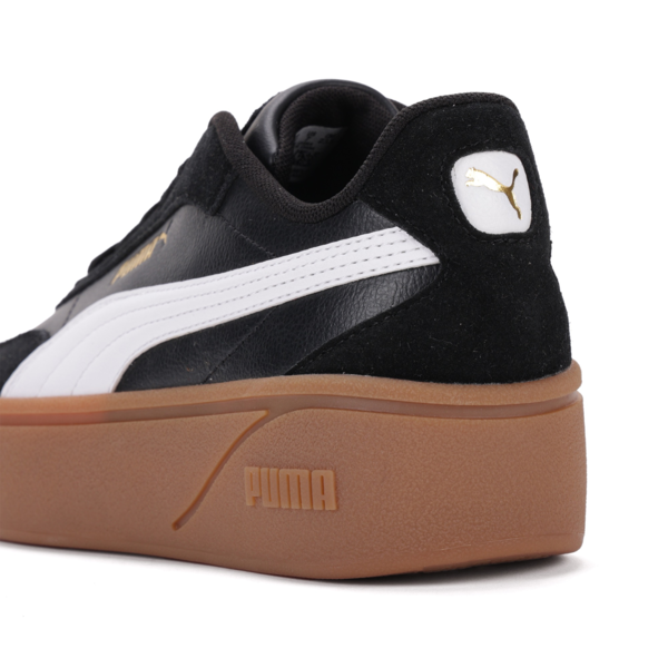 Zapatillas PUMA Club II Era Platform para mujer, PUMA Black-PUMA White-Gum-PUMA Gold, large-ARG