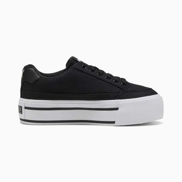 Zapatillas Court Classic Vulc Platform para mujer, PUMA Black-PUMA White, large-ARG