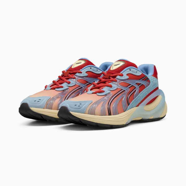 Inverse Unfiltered Sneakers Unisex, Creamy Vanilla-For All Time Red-Team Light Blue, large-MEX