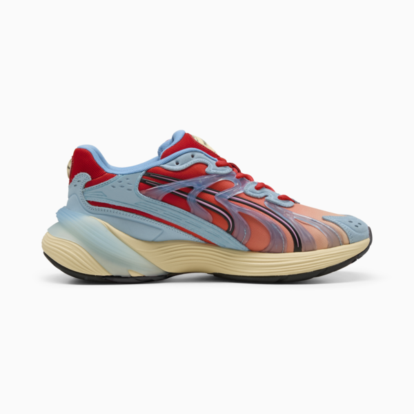 Inverse Unfiltered Sneakers Unisex, Creamy Vanilla-For All Time Red-Team Light Blue, large-MEX